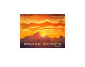 2024 JW Year Text Stickers When I Am Afraid I Put My Trust In You