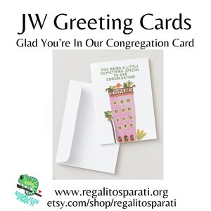 You Bring Something Special to Our Congregation JW Printable Greeting Cards Friendship Circuit Overseer & Wife Pioneer Baptism Card image 1