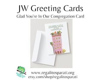 You Bring Something Special to Our Congregation - JW Printable Greeting Cards - Friendship Circuit Overseer & Wife Pioneer Baptism Card