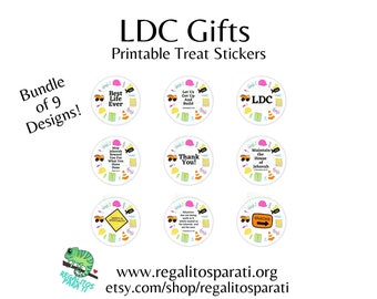 LDC Gift Treat Label Bundle - JW Cupcake Topper Download- ldc Printable Stickers - ldc Download - digital stickers - ldc pioneer elder gift