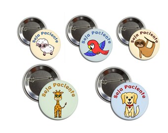 Exercise Patience Pins Seja Paciente Portuguese JW Kids Pins Convention Gifts - Portuguese 10 Pack of Pins Kids Bundle