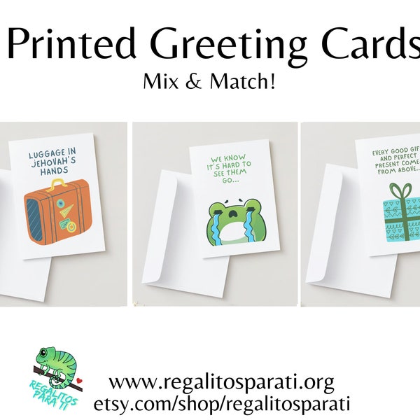 JW Greeting Cards - Any 5 Cards - Mix & Match - Free Shipping!