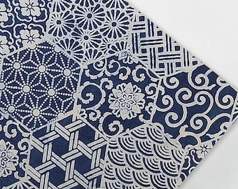 By The Yard Block Print Fabric Indigo Blue Fabric, Indian Fabric, Cotton Fabric, Dabu Print, Mud Block Print, Light Soft Patch KDF#510