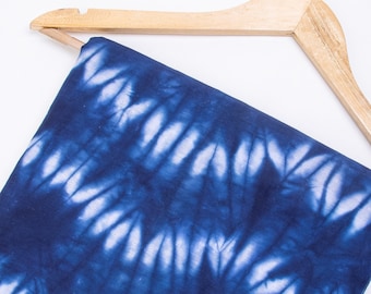 Blauer Tie Dye-Baumwolltextil-Quiltstoff, Polster-Handwerks-Nähen, Indigo gefärbte blaue Druck-Handblock-Shibori-Gewebe-Sommer-Schneiderei