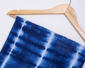 dyed blue shibori tie dye clothing cotton fabric dress material handmade women summer dressmaking textile fabric by the yard