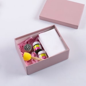 Block Printing Kit For Begineers DIY Craft Make Your Own Block Print Fabric Napkin Wooden Block Kit Gift For Artist