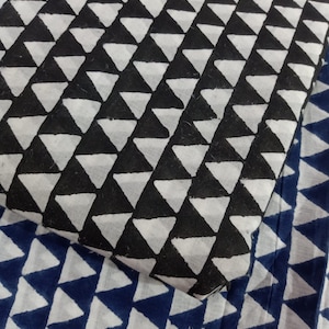 100% Cotton Fabric by the yard Voile India Print Fabrics Summer Dressmaking soft lightweight Fabric For Women Girls kids clothes HBF#063-V Black