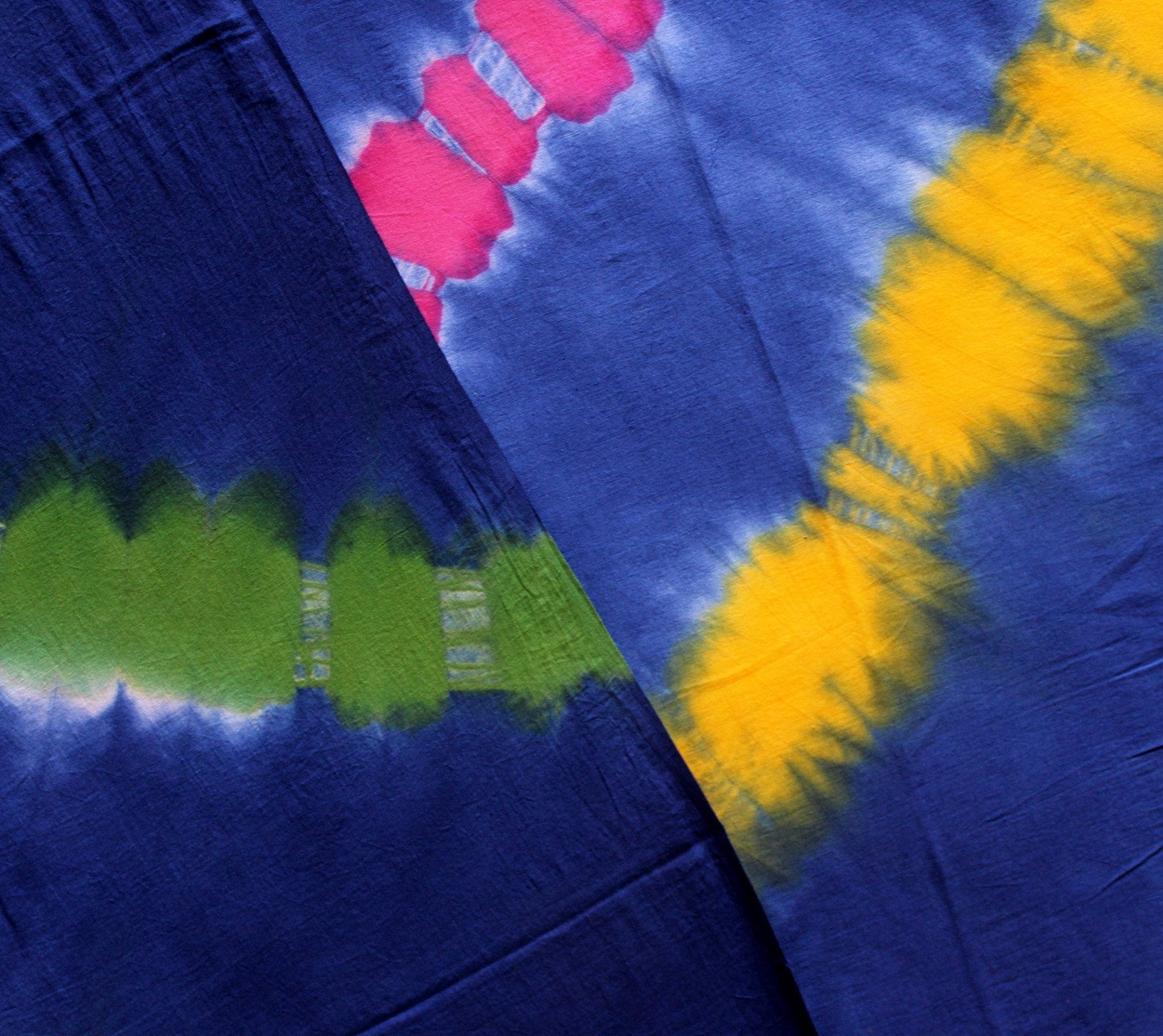 By the Yard Tie and Dye Fabric Rainbow Color 100 Cotton Etsy