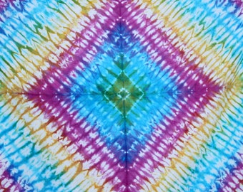 Rainbow Print Tie dye Cotton fabric, Indian Fabric shibori Voile Fabric Natural Color, Shibhori Summer Cotton Sewing Fabric TIE#59