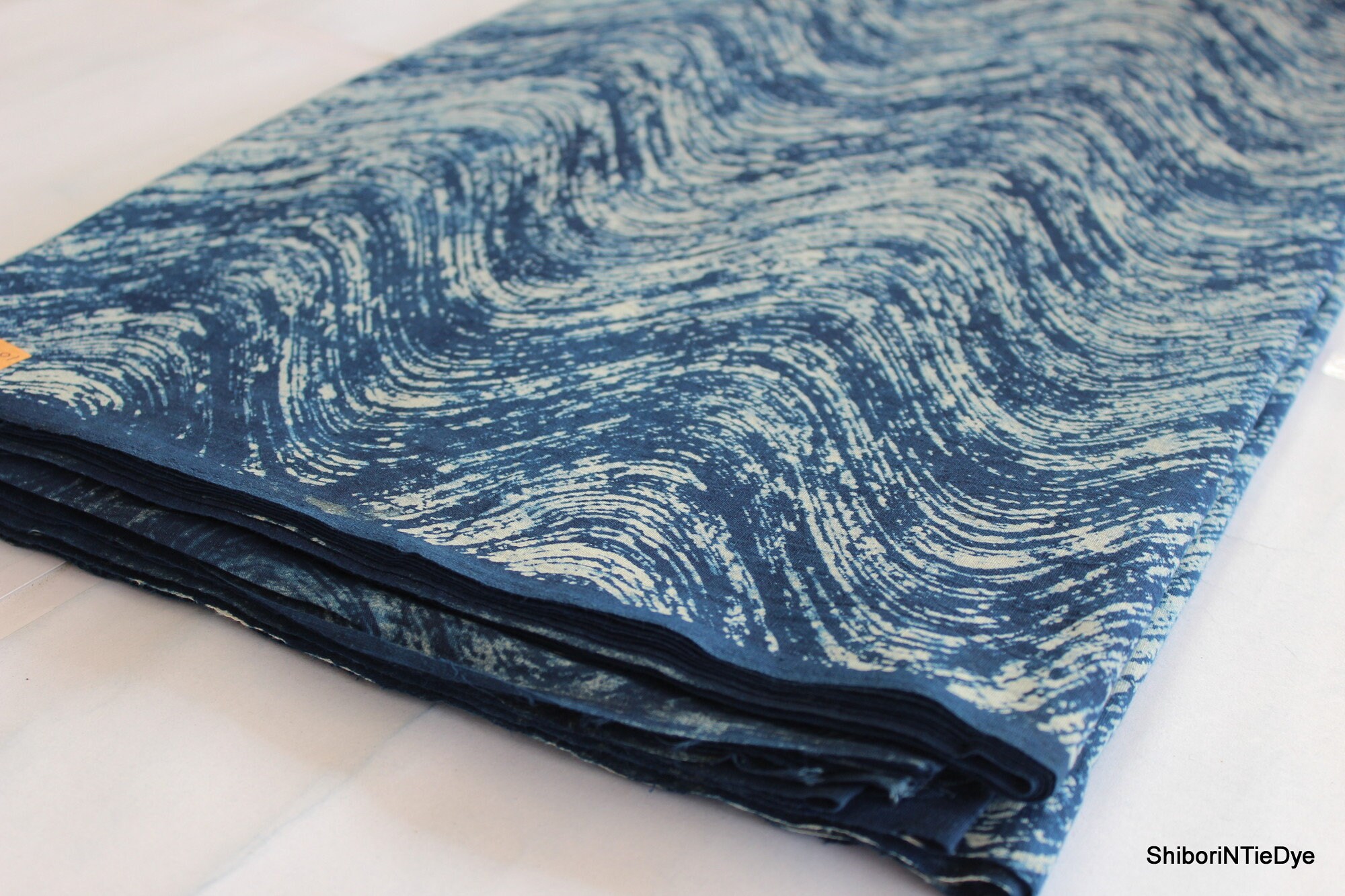 Indigo Stoff Blau Hand Block Gedruckt Stoff Schüttgut Royal Indian ...