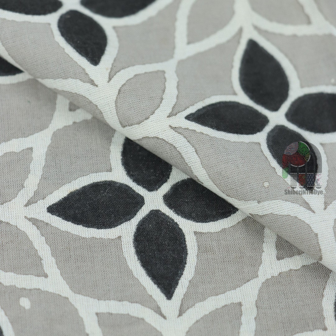 Creative Bee 'SORELLE' Natural Dye, Hand Block Printed Multi-Patch Cotton Fabric main image 1