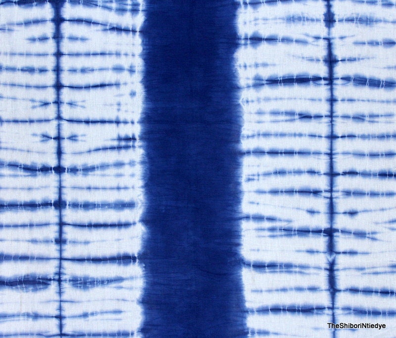 Tie dye fabric cotton By Yard Shibori Royal Indigo Fabric Etsy