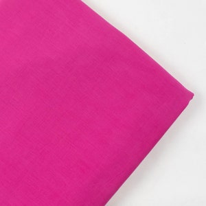 Pink Plain Solid Cotton Fabric by the yard Plain Fabric Soft Light Weight Dressmaking Fabric, Craft Fabric, Fabric Semi-sheer SDF#78
