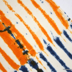 By Yard, indischer Bandhani Shibori Print Indien Cotton Voile Stoff, Hand Dye natürliche Farbe Tie Dye, Mädchen Kleid Stoff Krawatte # 056