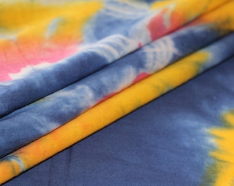 Eco Friendly Tie Dye Fabrics Kaftan Tops Shirt Cushion Cover Summer Women's Dressmaking By The Yard TIE#068