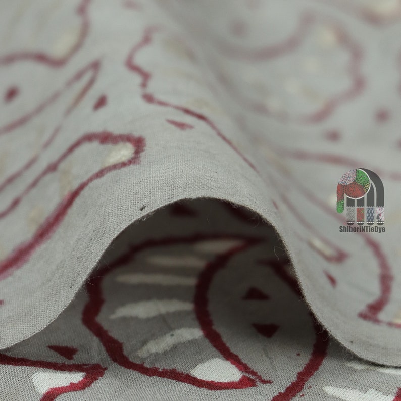 Moon Print Fabric Indian Sewing Fabric Cotton Hand Block Print Etsy