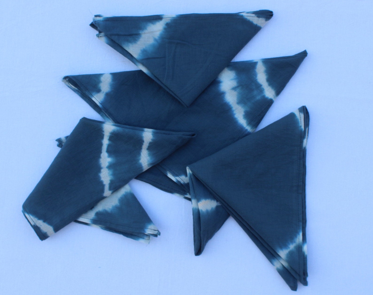 Shibori tiedye napkins Soft lightweight cotton napkin 100 Etsy
