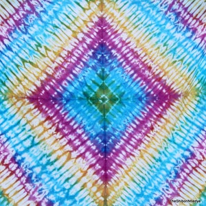 By Yard, indischer Bandhani Shibori Print Indien Cotton Voile Stoff, Hand Dye natürliche Farbe Tie Dye, Mädchen Kleid Stoff Krawatte # 059
