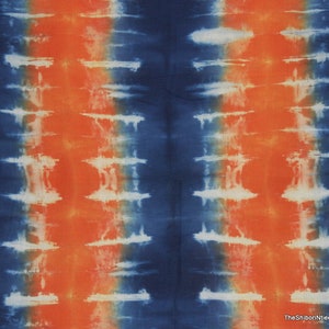 Yard Stoff, indische Handarbeit, Tie Dye / Shibori, reines Baumwolltuch, Indigo Blue White Vegetable Dye, TIE#035