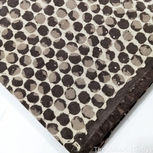 Upholstery Canvas Cotton Fabric Hand Dyed Block Print Grey Fabric For Chair Cover, Rugs Home Decorative Crafts fabric by the Yard SCF011