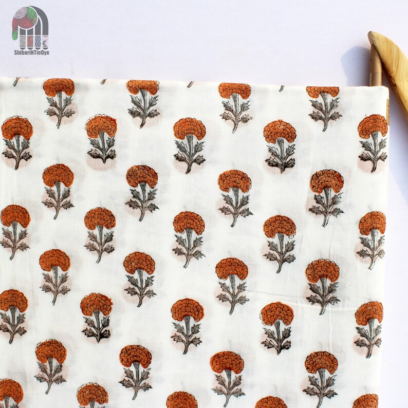 Flower Cotton Print Fabric Summer Dress Material Fabric Etsy