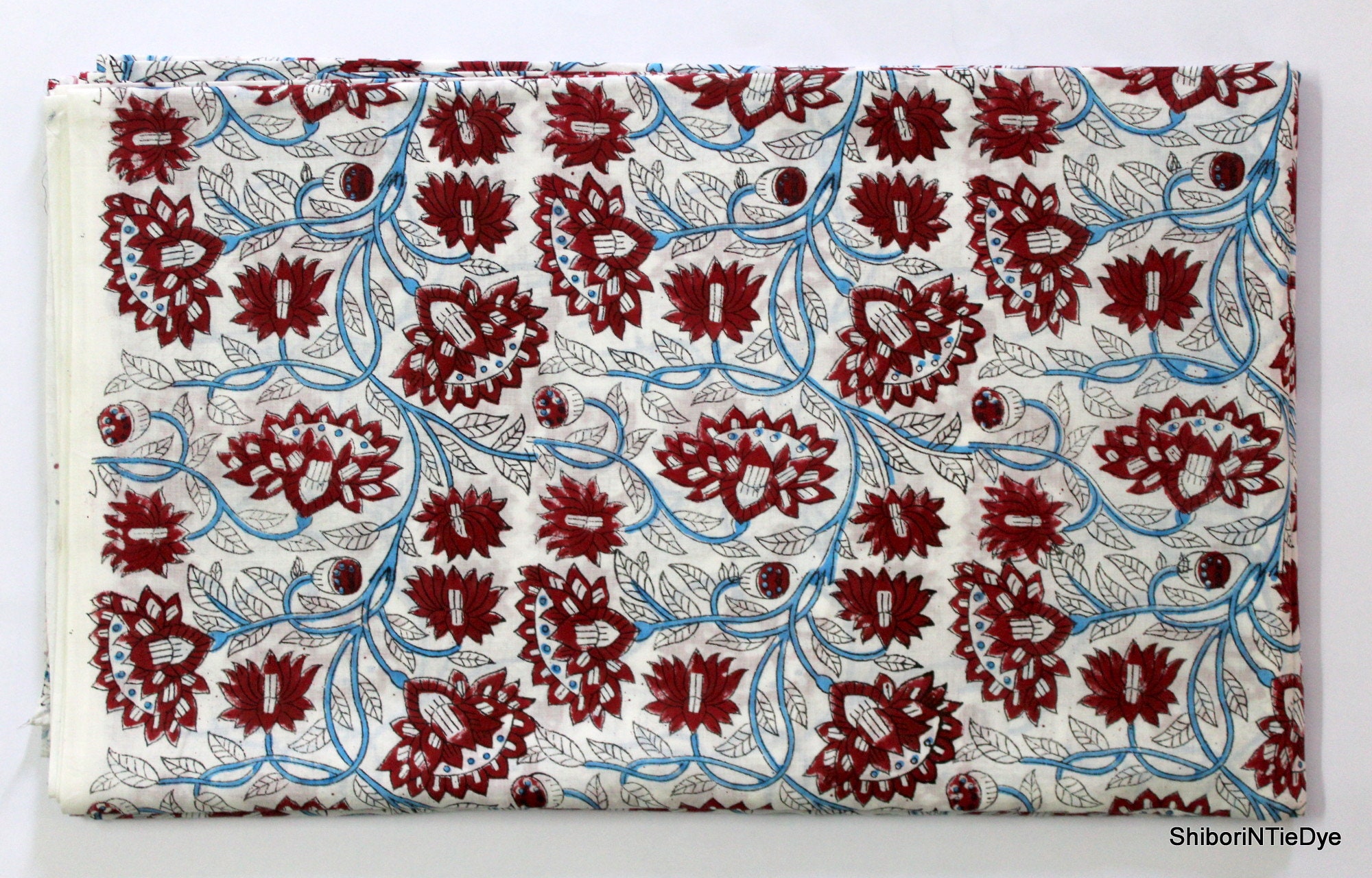 Floral Print Fabric Soft Cotton Fabric Women Girls Dress Etsy