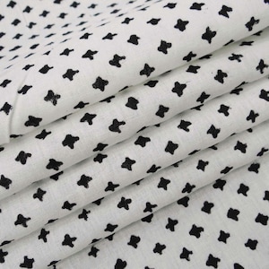 White Fabric Dots Print Fabric Voile Cotton Fabric Indian Sewing Fabric Hand Block Fabric Dressmaking  Running Fabric By The Yard