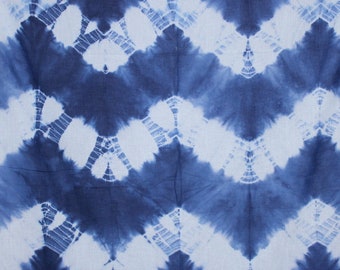 Indian Shibori Fabric Cotton Voile Fabric, Hand Dyed Natural Color Tie-dye women's clothing Girls Dress Fabric By The Yard TIE#026