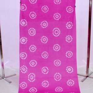 Cotton Voile Pink Fabric Indian Bandhani Soft fabric Natural Color Tie dye women&#39;s clothing Fabric Girls Dressmaking Fabric TIE#027