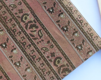 Bagru Print Fabric By The Meter Quilting, Crafts, Sewing Small Flowers Floral Print Cotton Fabric, Indian Hand Block Printed Fabric