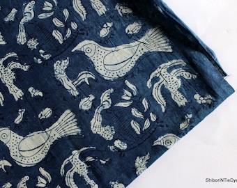 Natural Indigo Block Print Tablecloth Natural Indigo Block Print Tablecloth