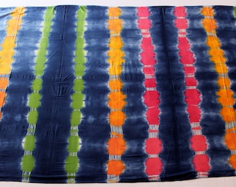 Shibori tie dey Fabric Cotton Sewing Dress Material Shibori Print Tie Dye Light Weight Soft Cotton Rainbow Color Dressmaking Fabric INF#010