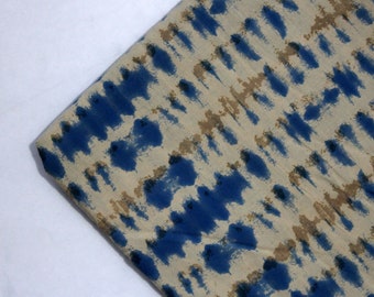 Tessuto di cotone indiano, tessuti tinti con verdure naturali, tessuto Kashish Dye Block stampato, tessuto resistente al fango, tessuto Jaipuri tagliato su misura KDF#020