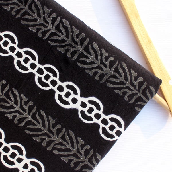 Black and White Fabric India Cotton Fabric By The Yard Home Decor Summer Fabric Cotton Fabric for Women Clothes HBF#164