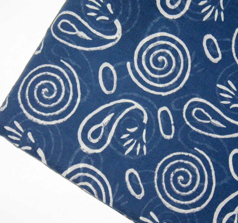 Indigo Hand Block Print Running Fabric Indigo Fabric for Etsy