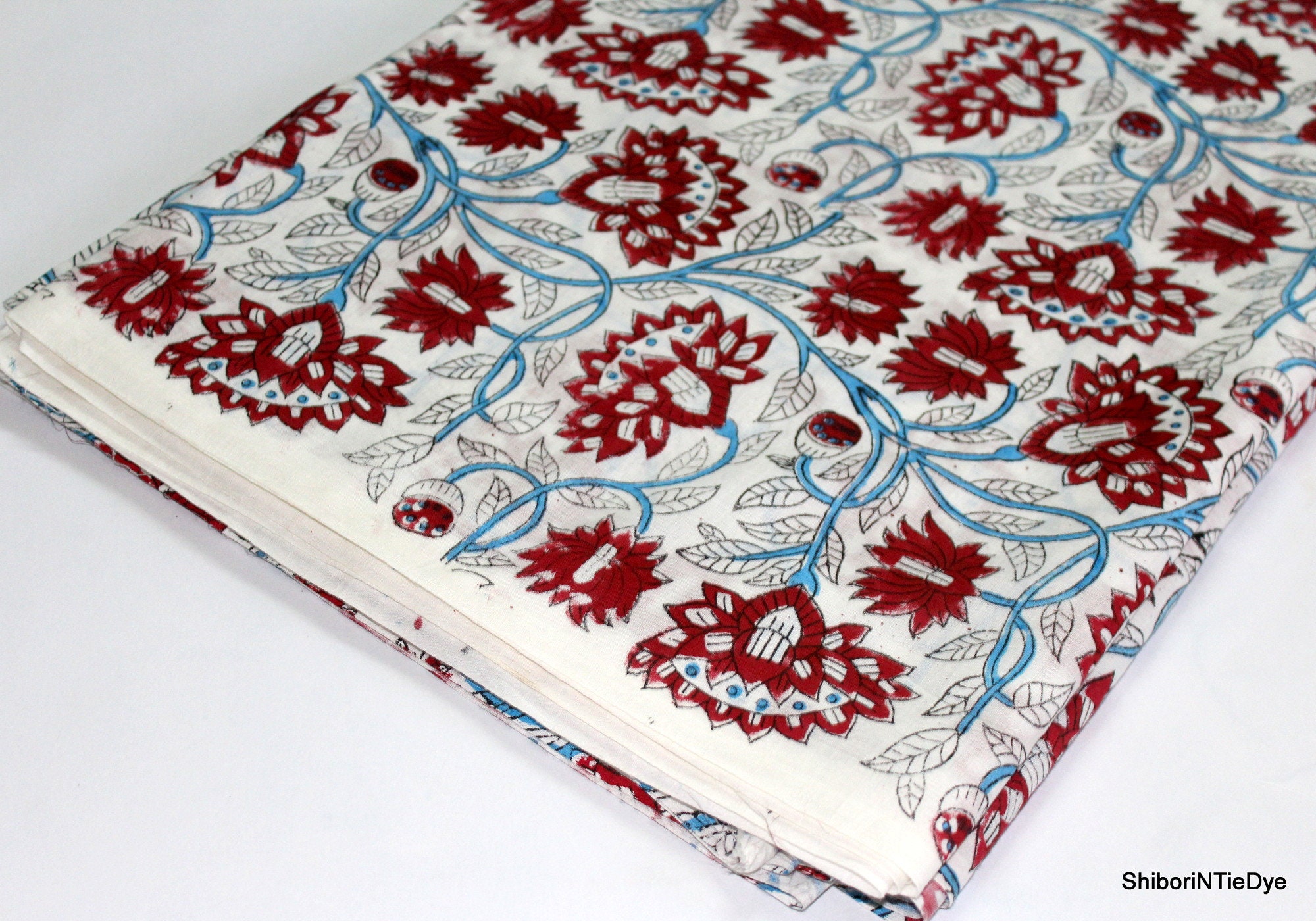 Floral Print Fabric Soft Cotton Fabric Women Girls Dress Etsy