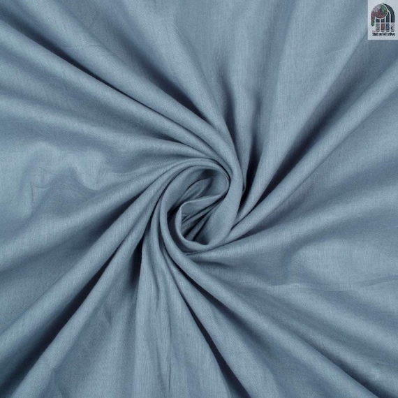Buy Solid Voile Pure Cotton Fabric by the Yard Mulmul Plain Fabric