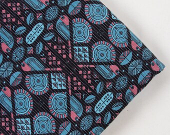Kantha Mystery Indian Summer Cotton Hand Block Prints Fabrics , Multi Color Summer Dressmaking Women Clothing Fabric Hand Dyed HBF#939