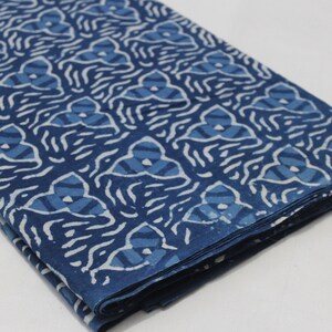 Exclusive Block Print Cotton Fabric, Hand Stamped Printing By Yard 100% Indian Cotton Fabric Sewing / Quilting & Crafting Floral Fabric