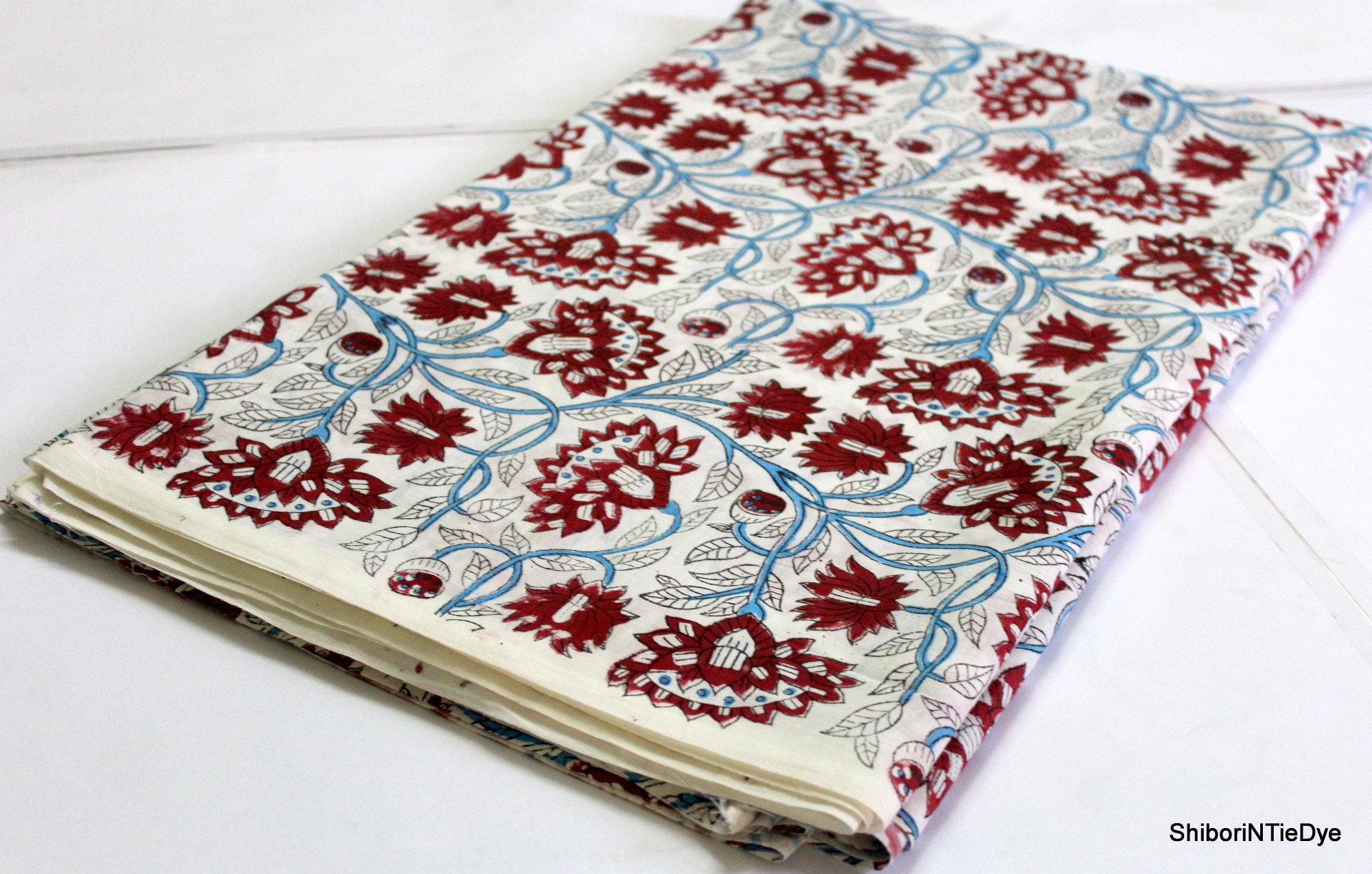 Floral Print Fabric Soft Cotton Fabric Women Girls Dress Etsy