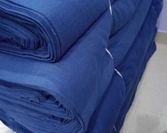 Solid Blue Fabric Plain cotton fabric India Voile fabric Soft Crafts fabric Indian Natural color Printing printmaking Fabric Scf001