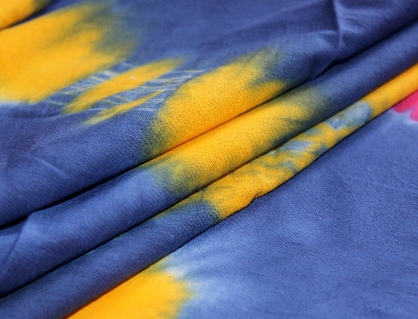 By the Yard Tie and Dye Fabric Rainbow Color 100 Cotton Etsy