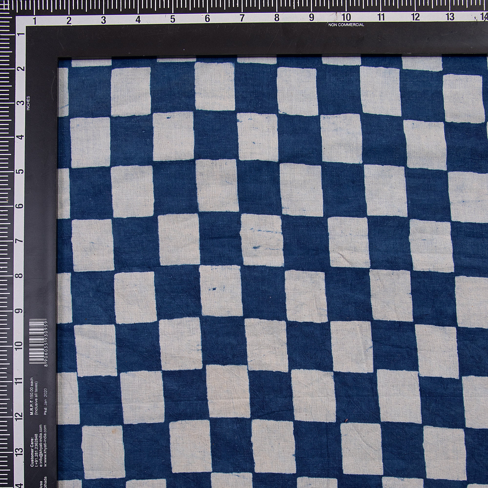 Tessuto Cotone Voile 100% Indiano Tinto A Mano - Peso Leggero, Solid Color, Handmade
