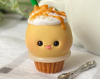 Pumpkin Spice Latte Cupcake Charm