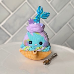 Mermaid Ice Cream Cup Figurine