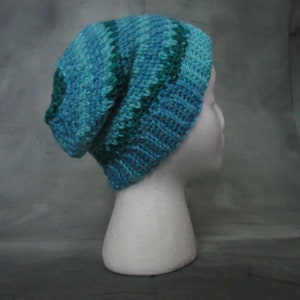 Adult Variegated blue beanie