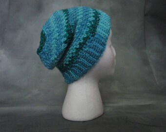 Adult Variegated blue beanie