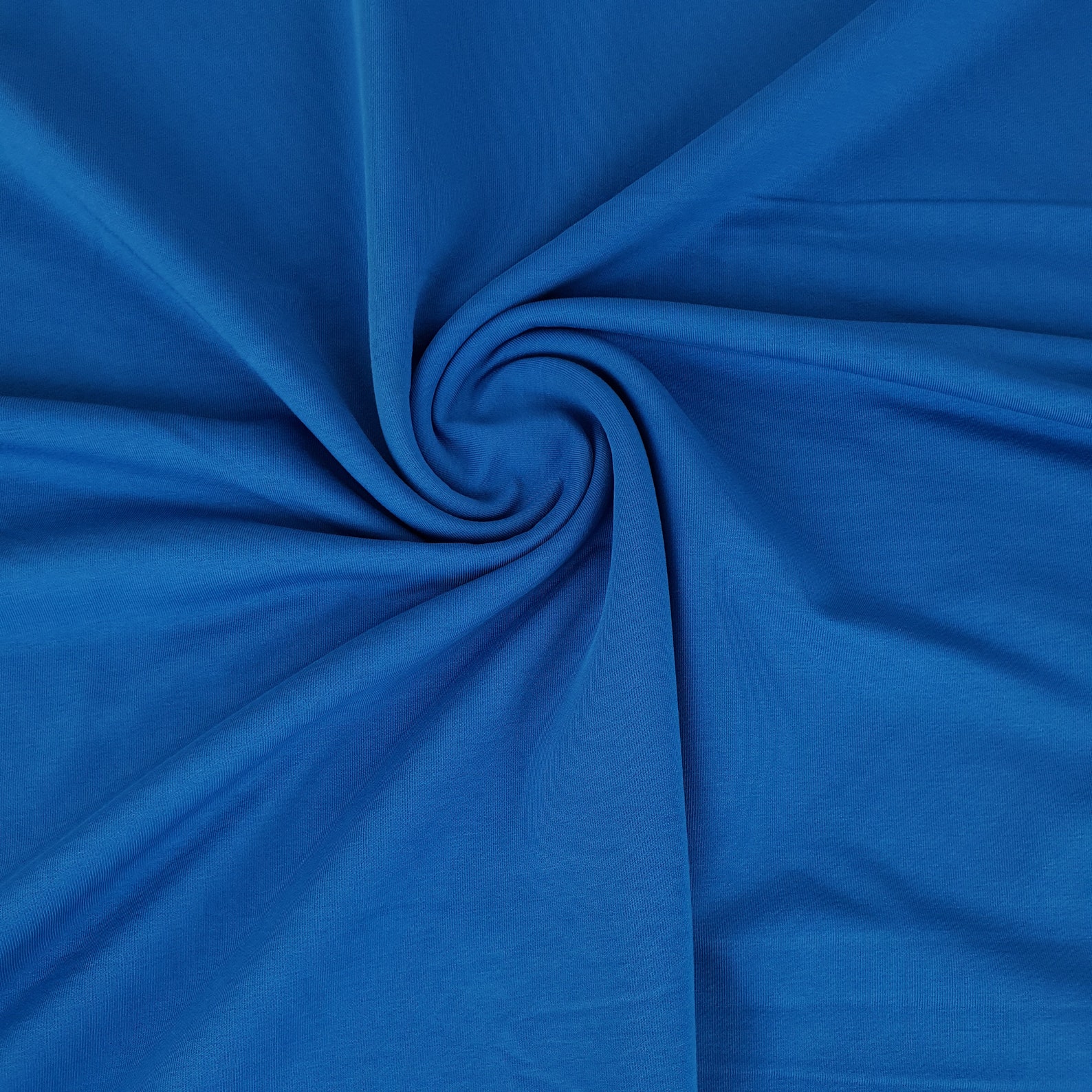 Turquoise Blue Stretch Cotton Fabric by the Yard Spandex Etsy