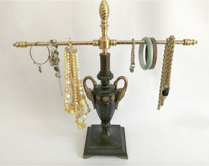 Vintage Lamp Jewelry Display/two Swans Etsy