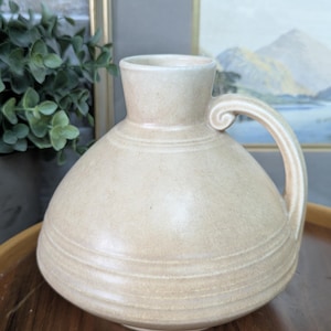 Cruche Couronne Ducale vintage, vase en grès et poterie émaillée
